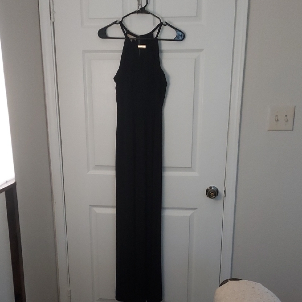 London Times Black Maxi Dress